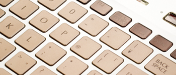 Clear White with Brown