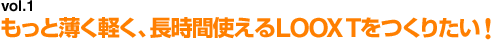 vol.1 ƔyAԎgLOOX T肽!
