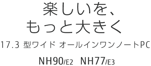 yAƑ傫 17.3^Ch I[Cm[gPC NH90/E2 NH77/E3
