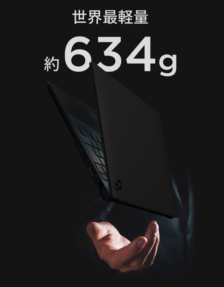 世界最軽量 約634g