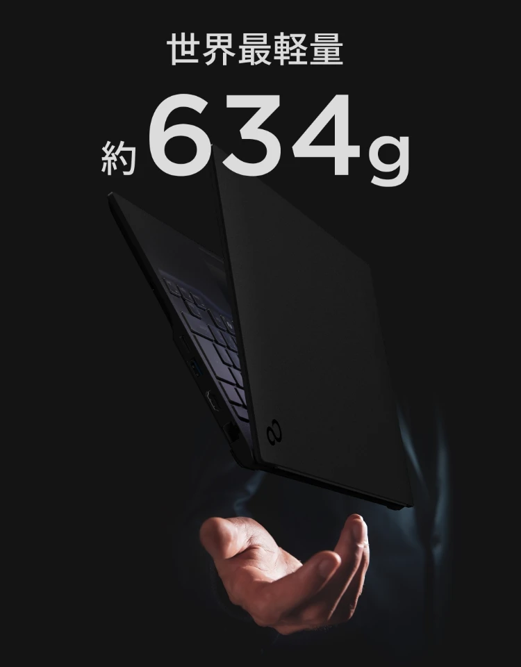 世界最軽量 約634g