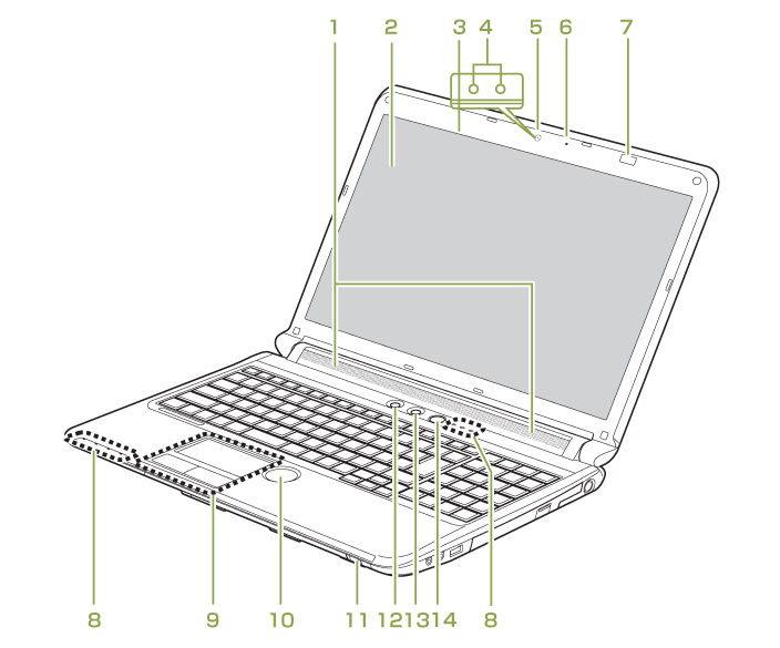 富士通ノートＰＣ「LIFEBOOK AH30/F1」についていたスピーカーです。