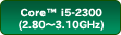 Core™ i5-2300i2.80GHz`3.10GHzj