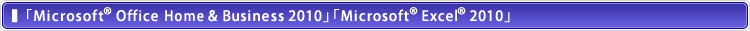 uMicrosoft® Office Home & Business 2010vuMicrosoft® Excel® 2010v