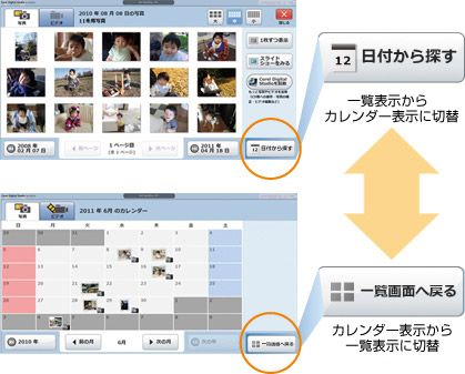 tT ꗗ\J_[\ɐ؂ւ ꗗʂ֖߂ J_[\ꗗ\ɐؑ