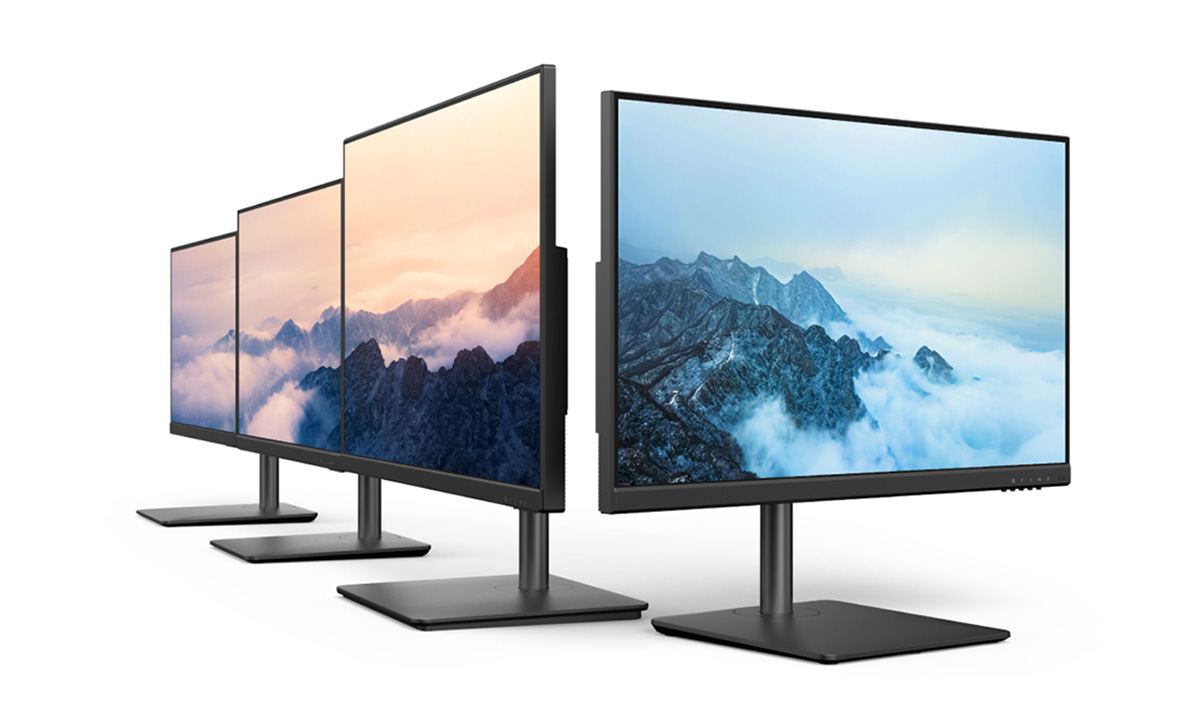 FMVのディスプレイ、VTシリーズは21.5型／23.8型／27型と画面のサイズ違いで3モデルと、高性能な1モデルをラインナップ