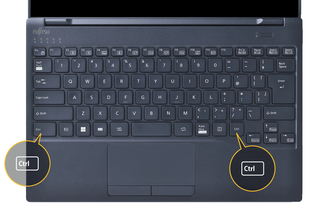 Ctrlの配置はここ！
