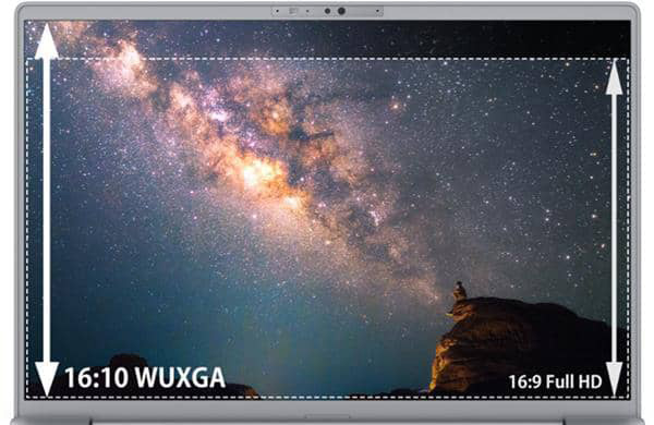 FMVでは多くの機種に16:10ディスプレイが搭載されている