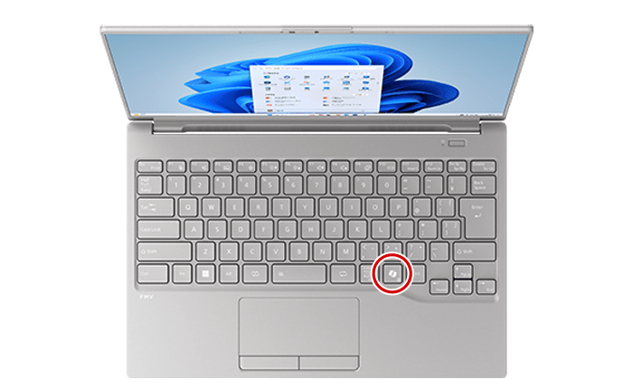 Copilot キーは、押しやすい位置にあります。作業しながらいつでもCopilotを起動可能