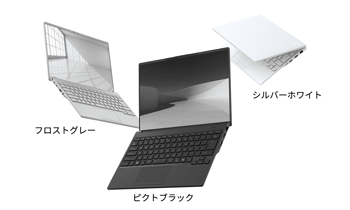 U77-K3 フロストグレー &  U77-K3 ピクトブラック & U77-K3 シルバーホワイト