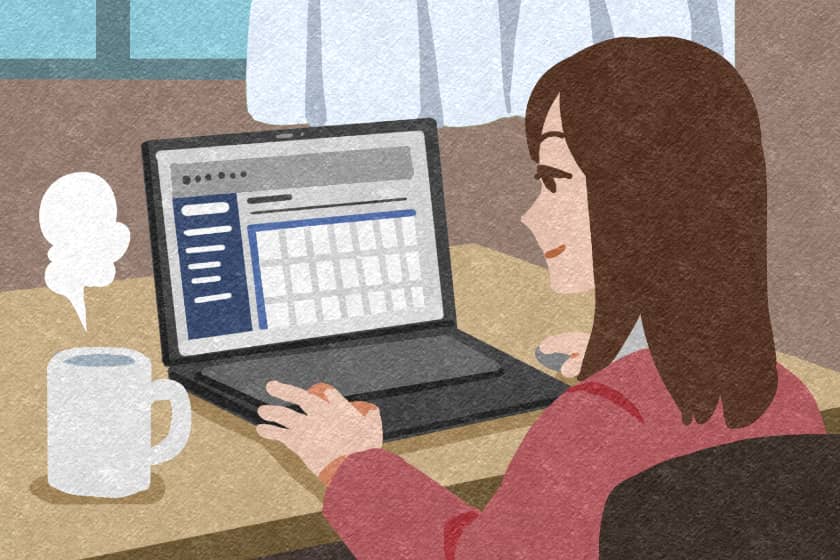 入学後すぐ、履修登録などでパソコンは必須