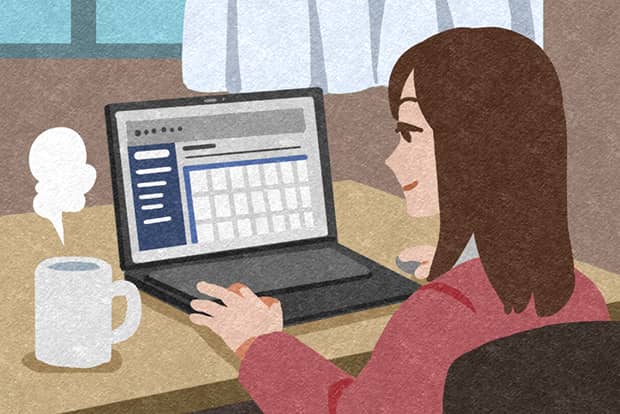 入学後すぐ、履修登録などでパソコンは必須