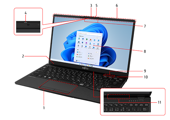 薄型軽量 ライフブック 7世代/SSD128GB/Office2021/カメラ