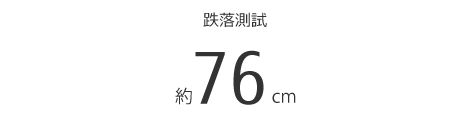 跌落測試 約76cm