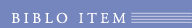 BIBLO ITEM