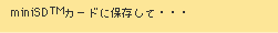 miniSDTMJ[hɕۑ