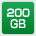 200GB