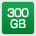 300GB