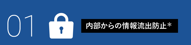01 内部からの情報流出防止*