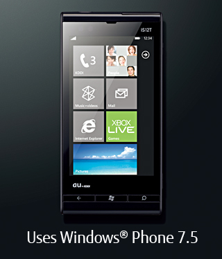 Uses Windows(R) Phone 7.5