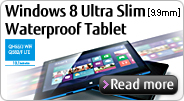 Windows 8 Ultra Slim[9.9mm] Waterproof Tablet